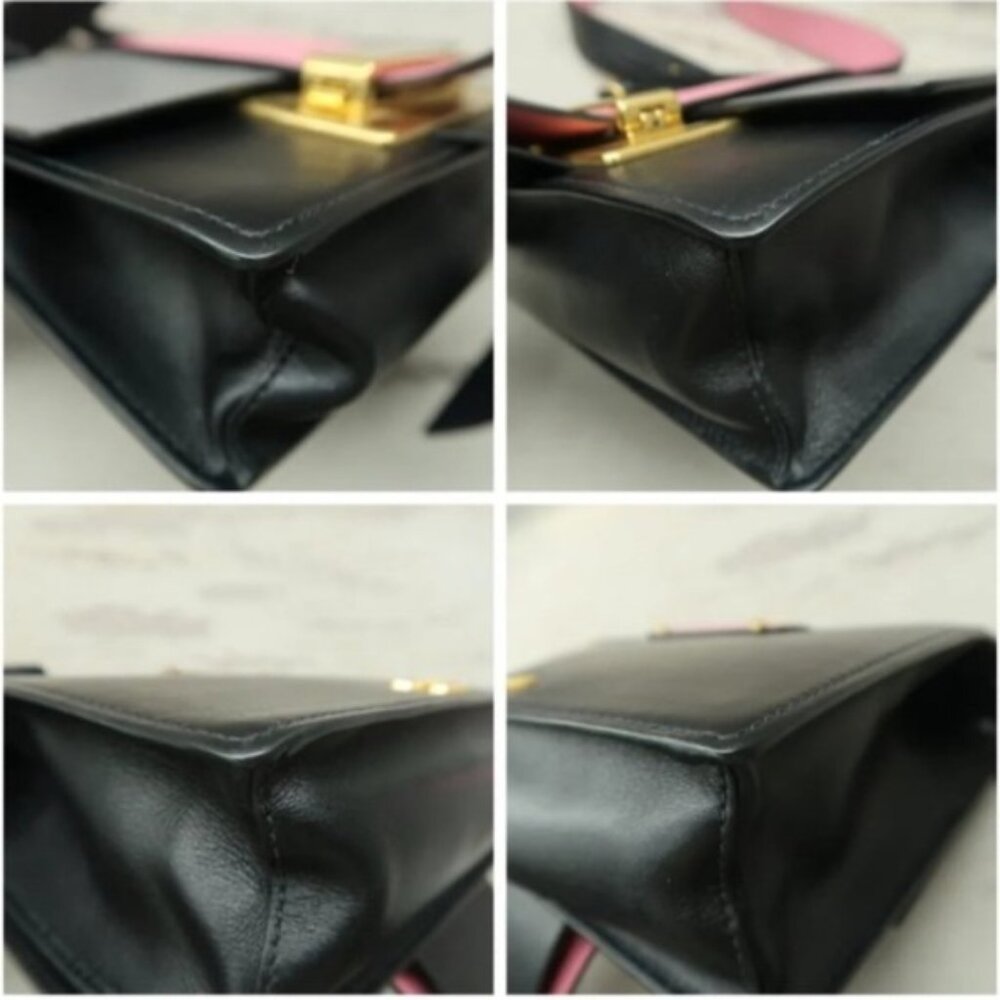 Authentic Prada Cahier Ribbon Mulitcolor Leather Shoulder Bag Lux550-100125 - Picture 7 of 12